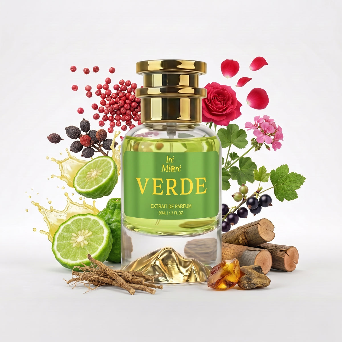 Verde – Men's Extrait de Parfum - 50ML/1.7 FL OZ - Inspired by Creed Wild Vetiver, perfected by Iré Mioré.